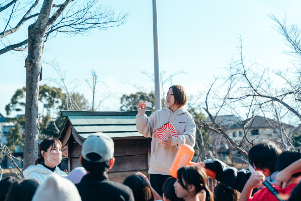 昔ながらのお正月の抽選会